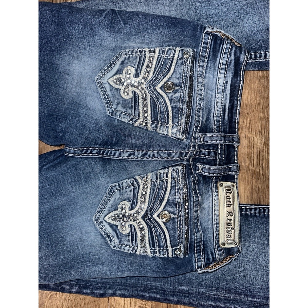 Rock revival eilis Boot Stretch jeans Women's Size 27/34 - Picture 10 of 12